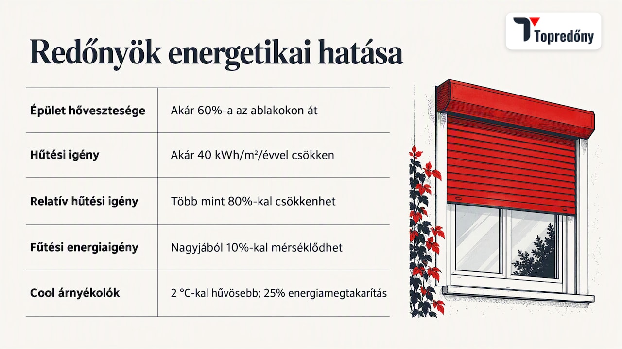 Vakolható tokos redőny: előnyök, beépítés és buktatók 1 Mennyit számít a redőny az energiaszámlán? — overview diagram